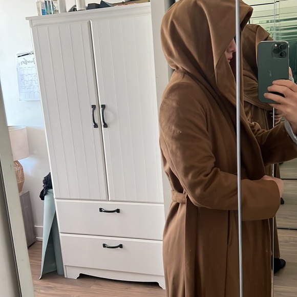 Wool Handmade Coat with Hoddie - Picture 6 of 6